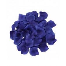 Dark Blue Silk Rose Petals